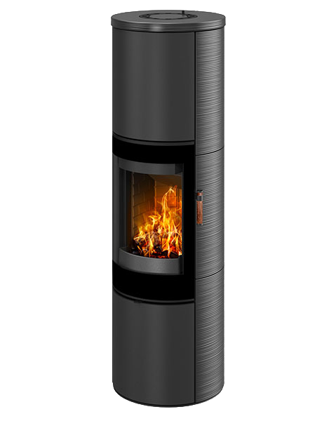 Poêle à bois moderne VULSINI H SE BLACK EDITION