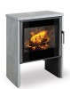 Poêle à bois RIANO N grandes bûches de 50 cm Finition : Acier