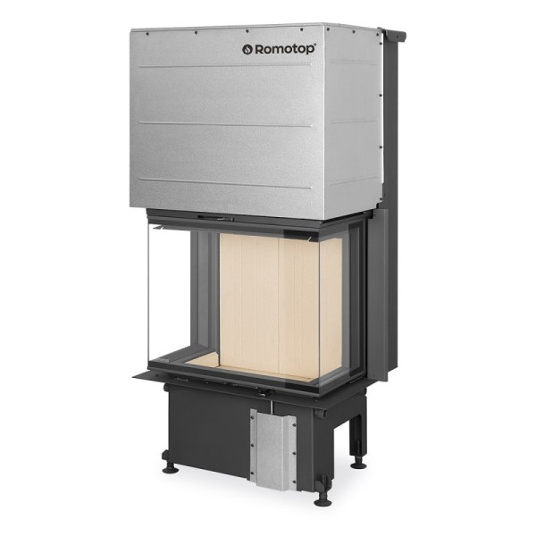 Foyer porte coulissante IMPRESSION C 2G L 67.61.34.21 - 2 angles - Chamotte crème