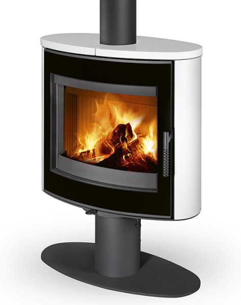 Poêle à bois NAVIA G T pivotant avec vitre sérigraphiée