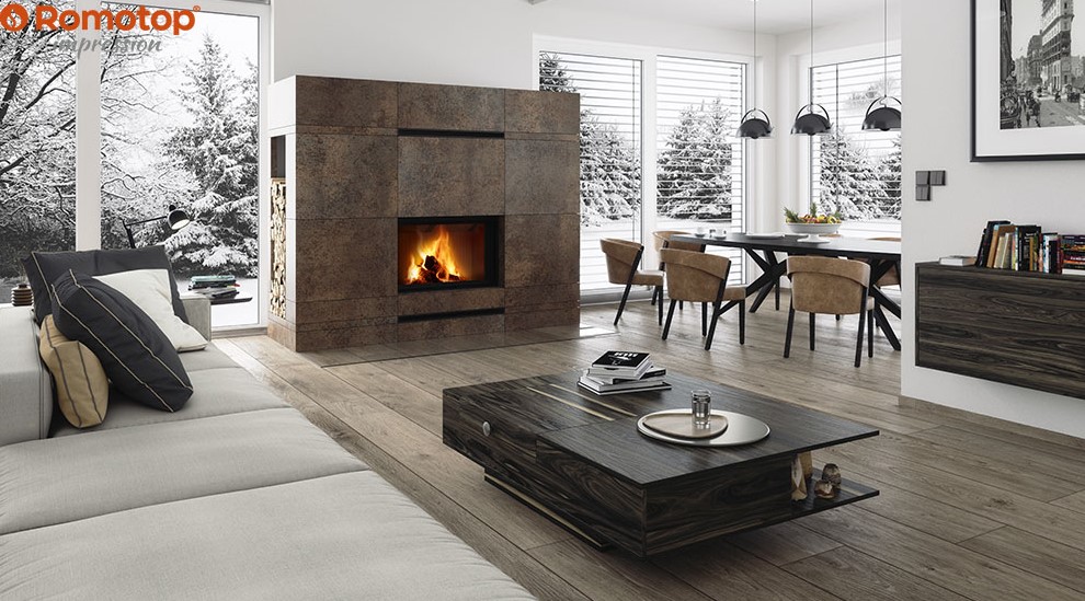 ROMOTOP conçoit des foyers au design moderne, performants et adaptés aux maisons classiques comme aux BBC, avec des solutions d’accumulation thermique et d’échangeur d’eau chaude pour un confort durable.
