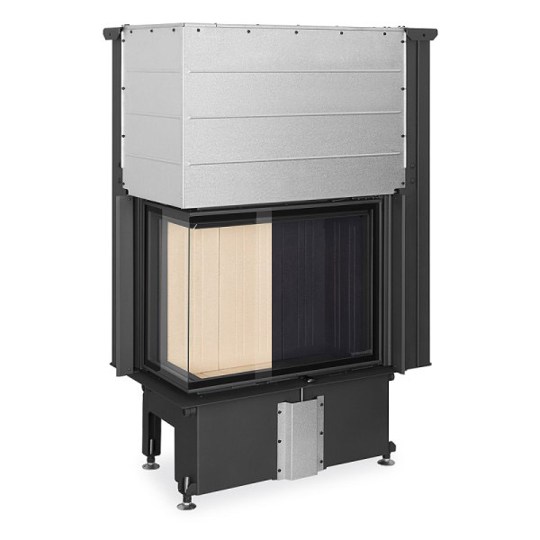 Chambre de combustion ROMOTOP en béton noir ou crème, au choix selon le modèle