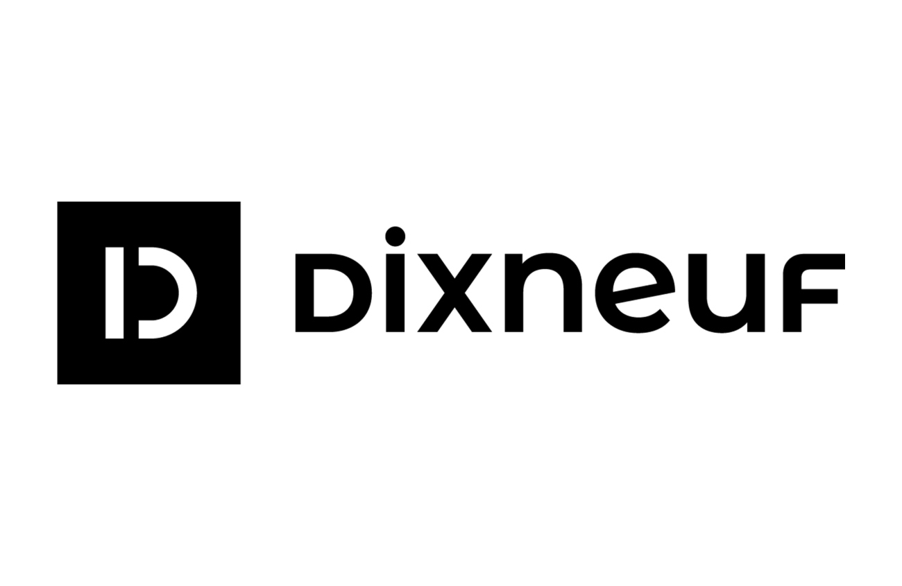 Logo DIXNEUF, fabricant d’accessoires et de solutions d’aménagement pour poêles et cheminées.